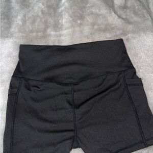 Women's Black High-Waisted Shorts